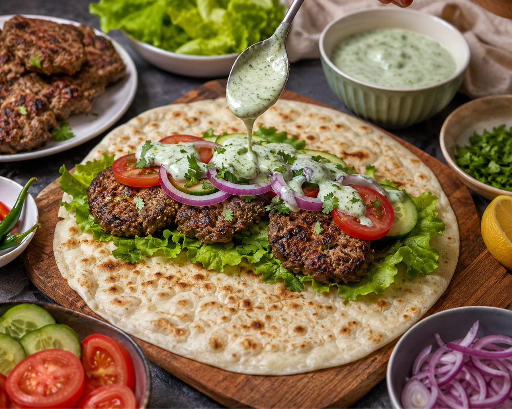 Chapli Kebab Wrap Recipe