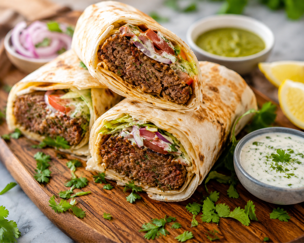 Chapli Kebab Wrap Recipe