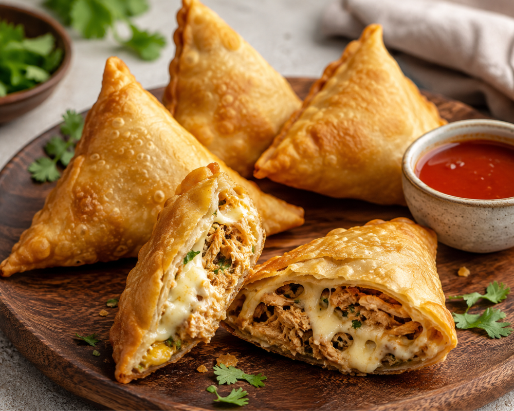 Chicken Cheese Samosa Recipe