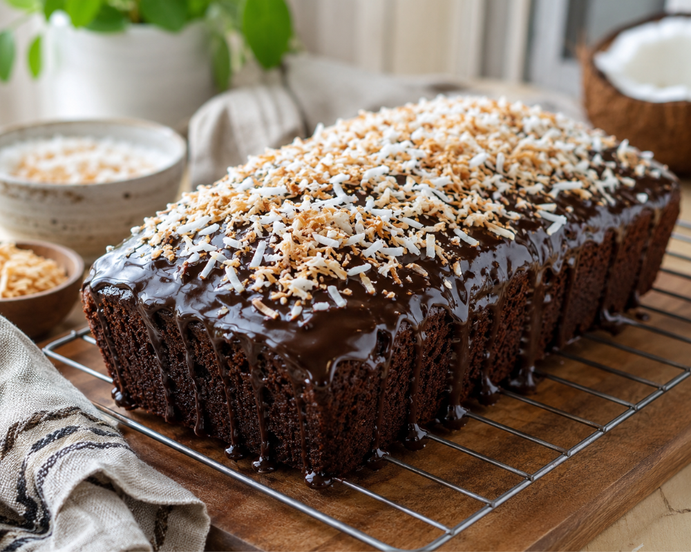 Choco-Coconut Pound Cake Recipe2
