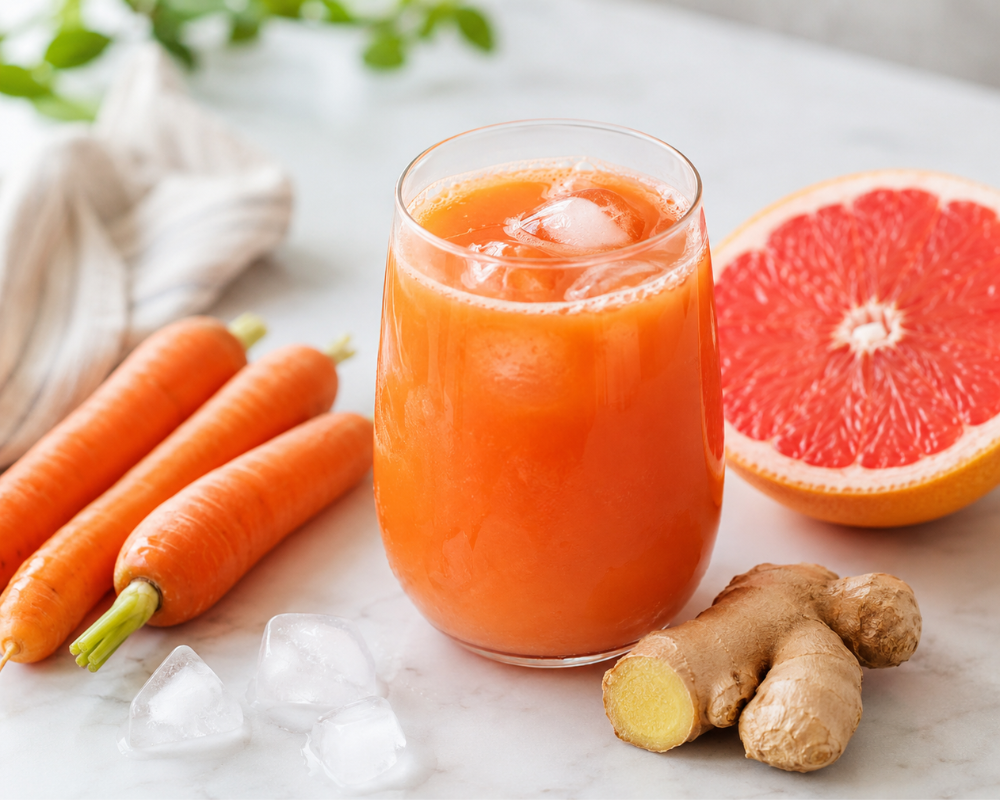 Grapefruit, Carrot, and Ginger juice Recipe1