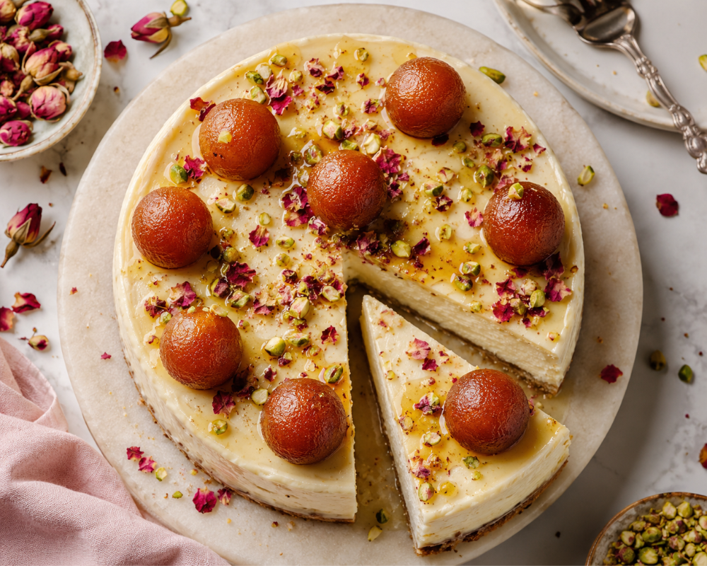 Gulab Jamun Cheese Cake Recipe