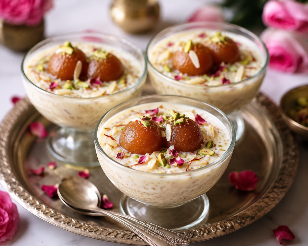 Gulab Jamun Kheer Recipe