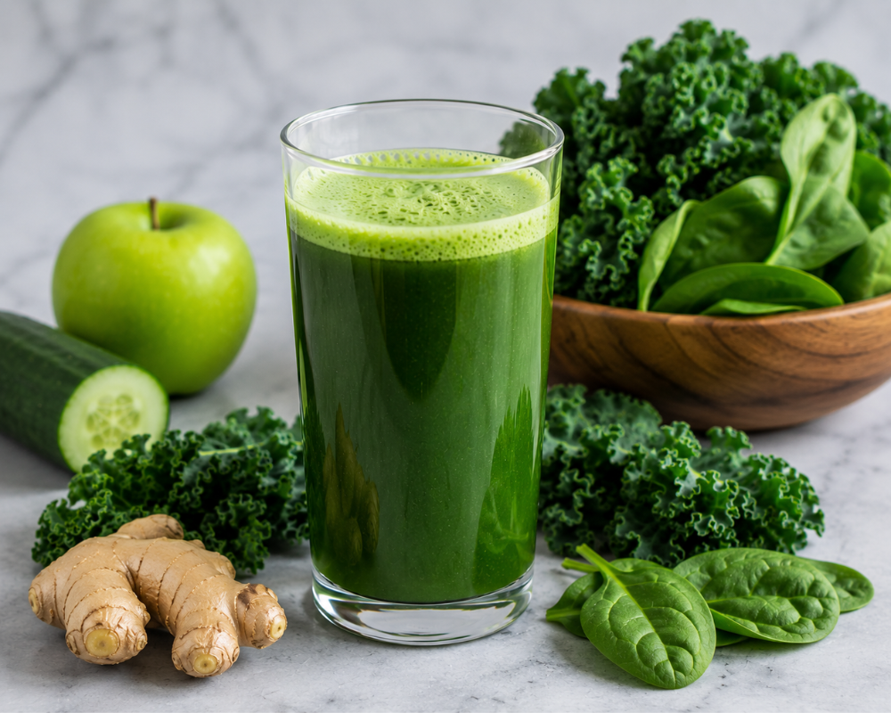 Kale Spinach Juice Recipe