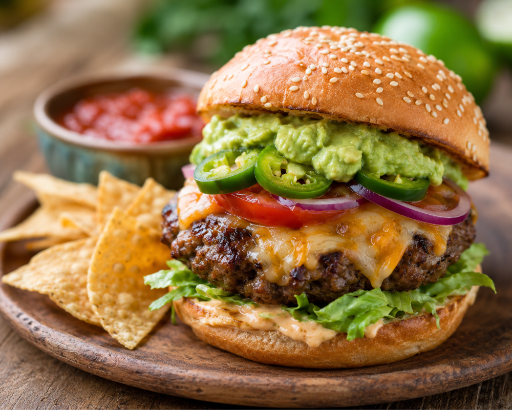 Mexican Cheese Burger Recipe