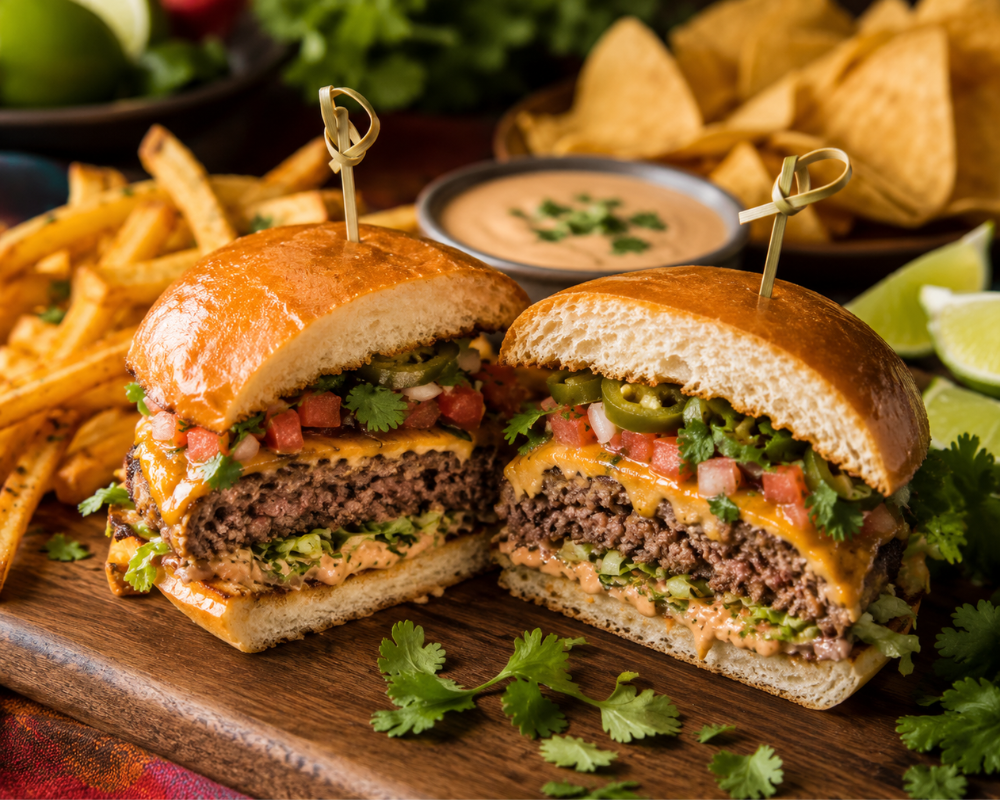 Mexican Cheese Burger Recipe2